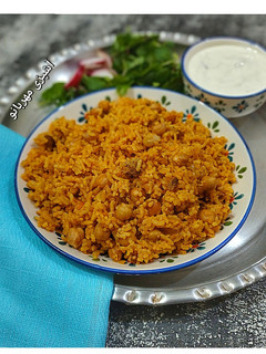 عکسی از دستور نخود پلو آبگوشتی