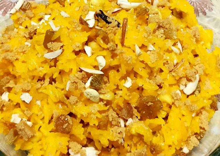 Recipe of Super Quick Homemade Zarda Chawal