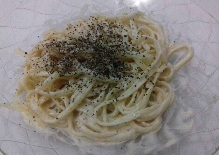 Recipe of Quick Fettuccine with cream cheese sauce