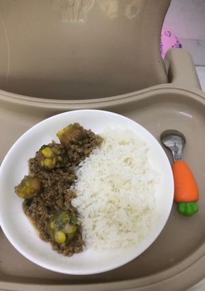 Hình của món Rau củ thuỷ tinh sốt thịt bằm.