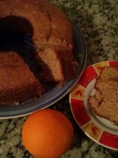 Una foto de Torta de naranja (vegana)