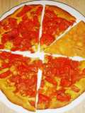 Focaccia cu roșii, oregano și busuioc