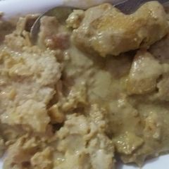 A picture of Idli papdi Chat.