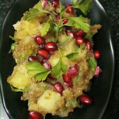 A picture of Shakarkandi Chaat.