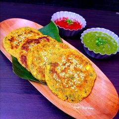 Bajra Methi Chilla or Millet Pancake A picture of Bajra Methi Chilla or Millet Pancake.