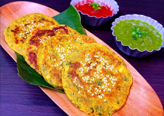 Bajra Methi Chilla or Millet Pancake Recipe by Swati Keshri 👩‍🍳 - Cookpad