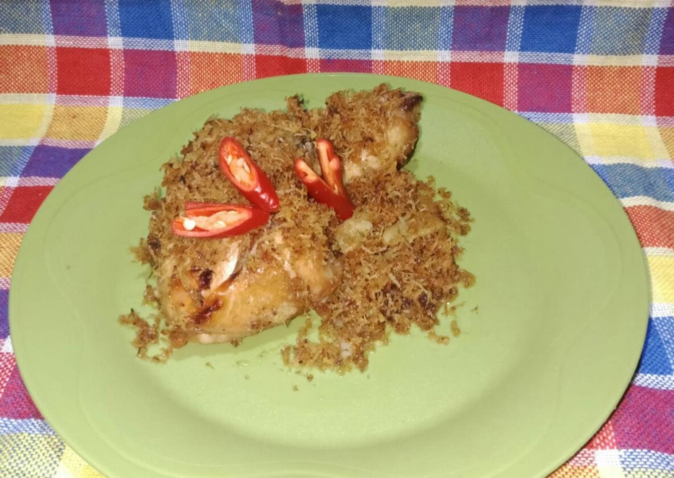 094. Ayam goreng serundeng kelapa (praktis)