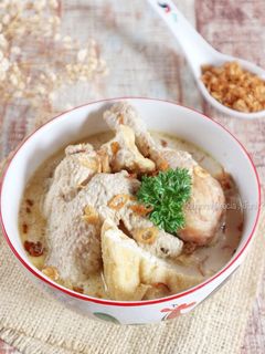 Foto resep Opor Ayam & Tahu (Opor putih)