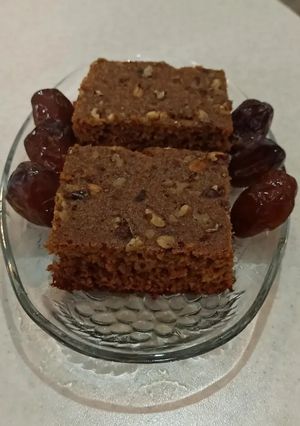 عکسی از دستور کیک خرما