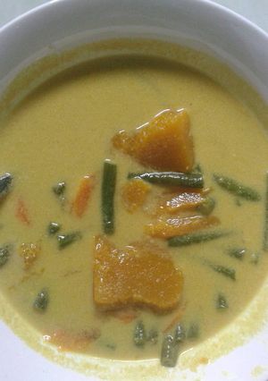 Foto resep Sayur santan labu kacang panjang