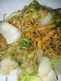 Mie goreng sawi putih