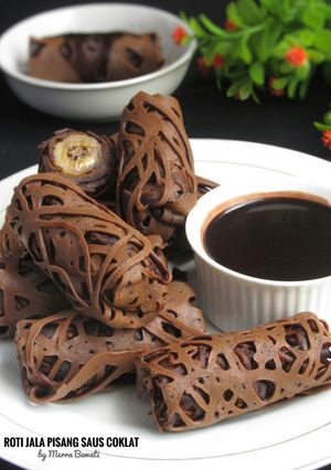Foto resep Roti Jala Pisang Saus Coklat