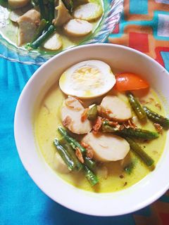 Foto resep Lontong sayur kacang panjang