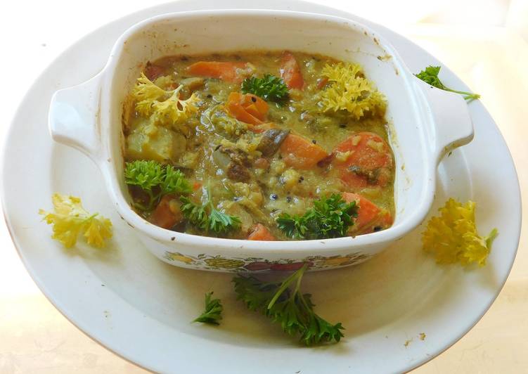 The Simple and Healthy Colorful and healthy Masoor dal Koottu (combo)