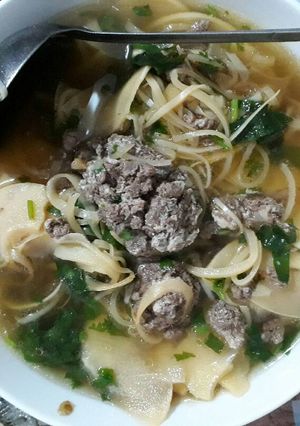 Hình của món Canh cua đồng nấu măng.