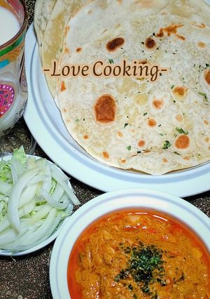 Foto resep Paratha & Chicken Curry