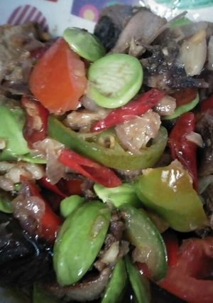 Foto resep Tumis asin tongkol pete