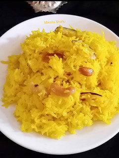 पीले मीठे चावल (pile meethe chawal recipe in Hindi) रेसिपी मुख्य फोटो