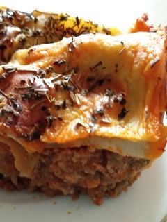 Una foto de Lasaña de carne y champiñones en Monsieur Cuisine