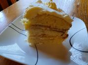 A picture of lemon curd cake