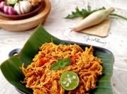 Gambar ayam suwir honje kecombrang