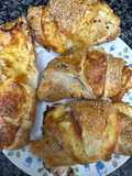 617. Croissants cremosos de jamón york y queso (picoteo)