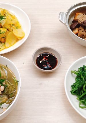Hình của món Mâm cơm chay thường ngày (2).