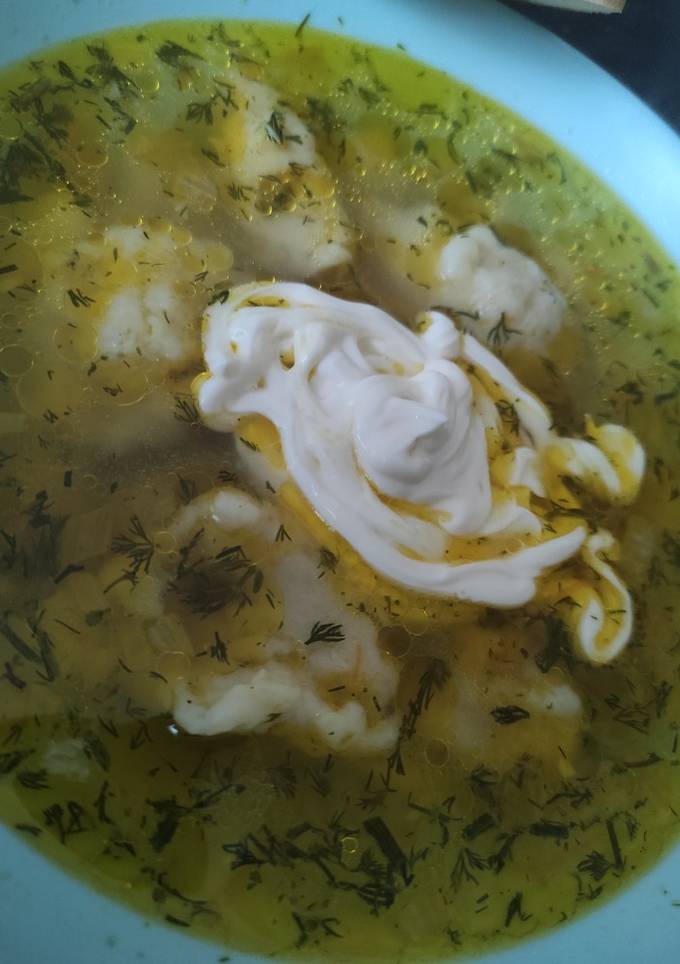 Суп з галушками курячий🍲
