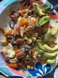 Smoked Salmon, Mushroom & Cheddar Breakfast Skillet