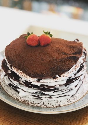 Foto resep Crepes Chocolate Cake