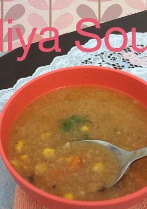 A picture of Daliya Soup.