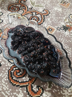 عکسی از دستور مربای توت سیاه دلبرانه 😌