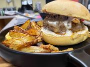 A picture of cheese burger