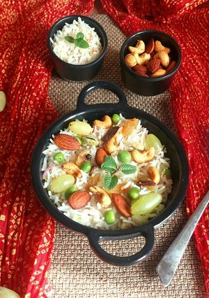 A picture of Shahi Nawabi Pulao.