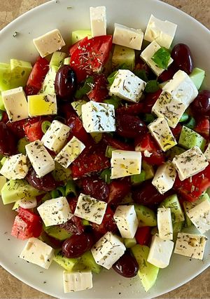 Une photo de Salade grecque