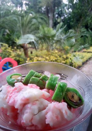 Foto resep Es Pisang Ijo..