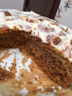 Una foto de Tarta de zanahorias, carrot cake