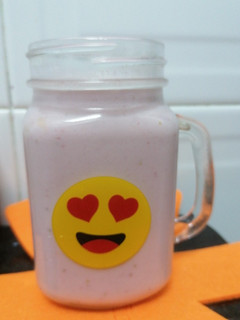 Una foto de Batido de fresa ❤️🍓🍓🍓
