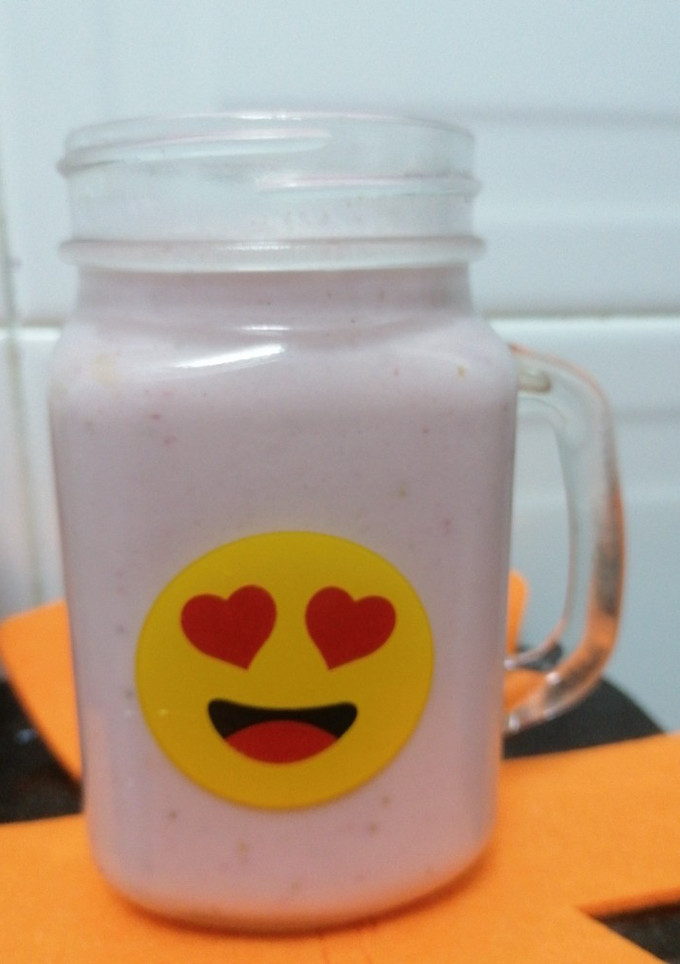 Una foto de Batido de fresa ❤️🍓🍓🍓