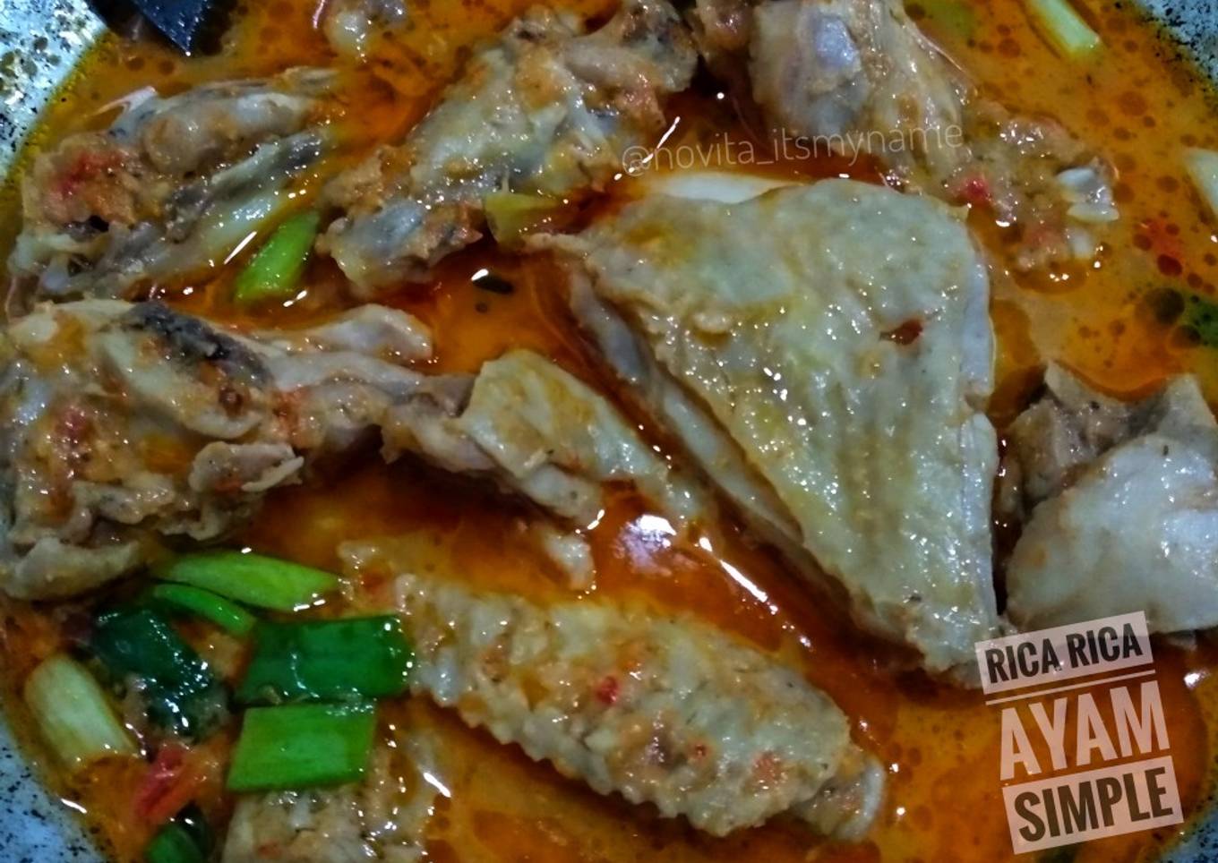 Rica - Rica Ayam Simple