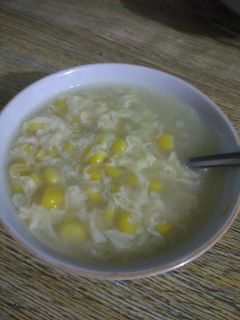 Foto resep Sup jagung telur