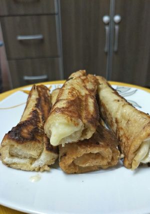 Foto resep Roti Gulung Cheese / French Toast Cream Cheese