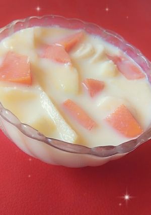 फ्रूट कस्टर्ड(Fruit custard recipe in Hindi) रेसिपी मुख्य फोटो