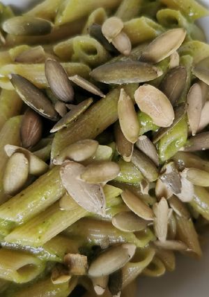 Una foto de Pasta verde