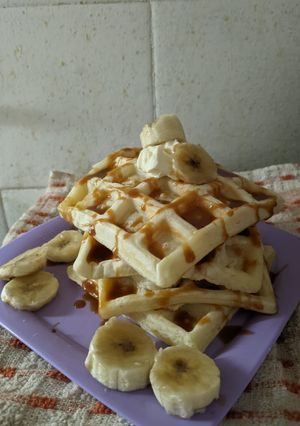 Una foto de Waffles Dulces (en wafflera)
