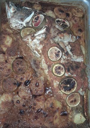 صورة لوصفة سمك براموندي مشوي بالفرن 😋😋