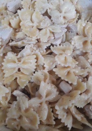 صورة لوصفة معكرونة بالكريمة 🍝🍝