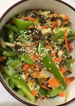 三色青椒炒蛋 的食譜成品照片