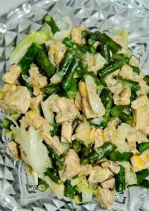 Foto resep Kacang panjang tempe plus kol