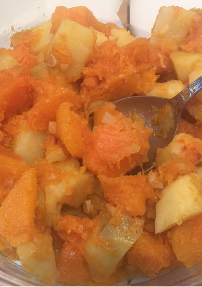Una foto de Calabaza con patatas